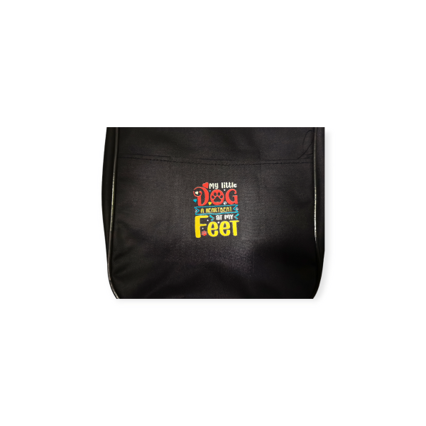 Smart VetCare-Link "My Little Dog A Heartbeat At My Feet" Black Sling Bag - Image 2