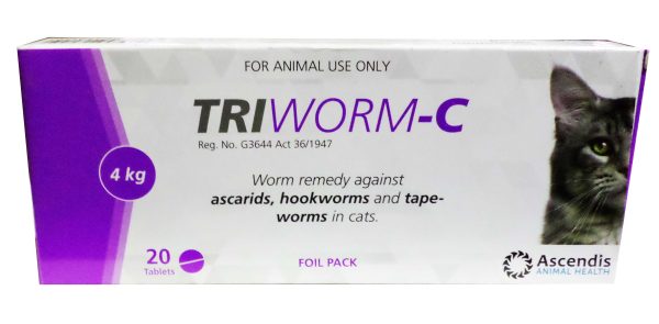 TRIWORM-C TAB CATS 20s (BLISTER PACK)