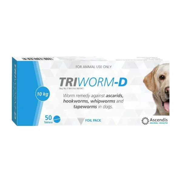 TRIWORM-D TAB DOG 50s (BLISTER PACK)